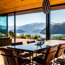 stag party accommodation with views of Lake Wanaka